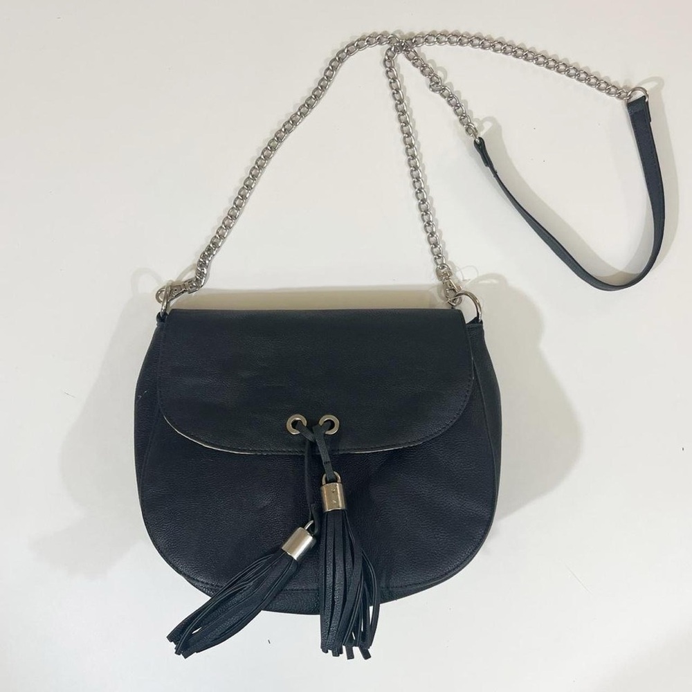 Madden Girl Black Crossbody Bag with‎ Tassels Never Used